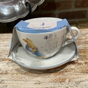 Beatrix Potter Peter Rabbit teacup and saucer set - Brand new!